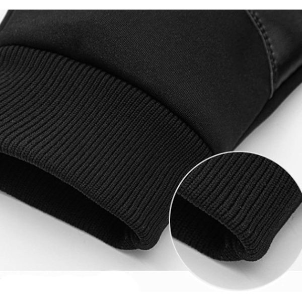 Lämmitetyt hiihtohansikkaat, vedenpitävät akkukäyttöiset talvi työhansikkaat, lumilautailun lämmitetyt varusteet Black XL