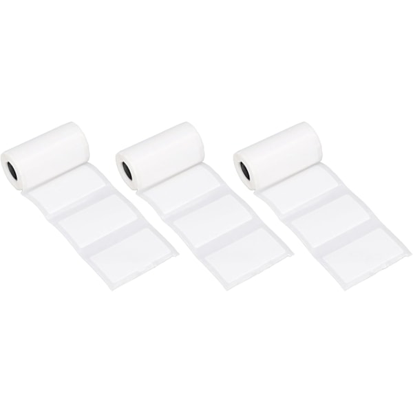 3 ruller selvklebende termisk papir gjennomsiktig trykk lett skalerer hvitt termisk kvittopapir for småbedrifter i hjemmet (50 * 30 mm) 50*30 mm