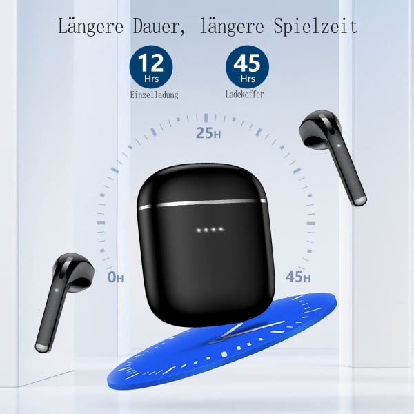 Bluetooth hörlurar i örat, Bluetooth 5.0 HiFi stereoljud smartphone