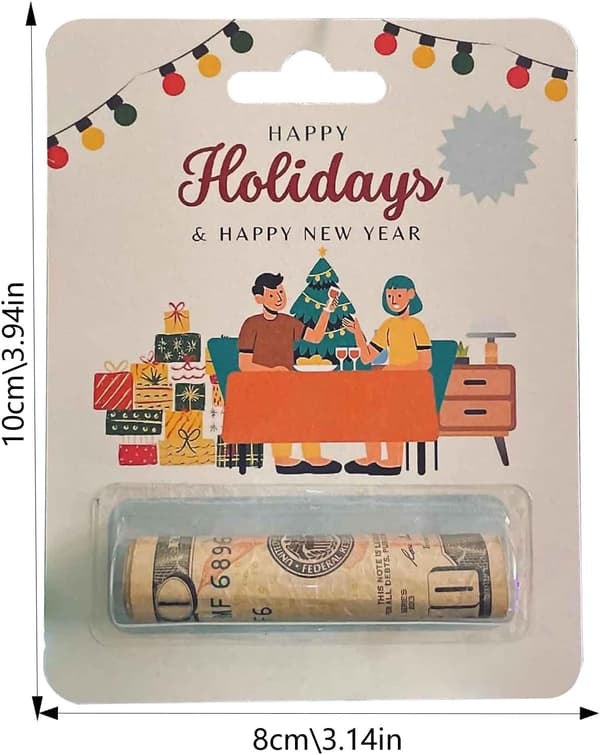 Morsom Julepengeskrin Ornament, Tredekorasjon for Juletreet, Sett E E