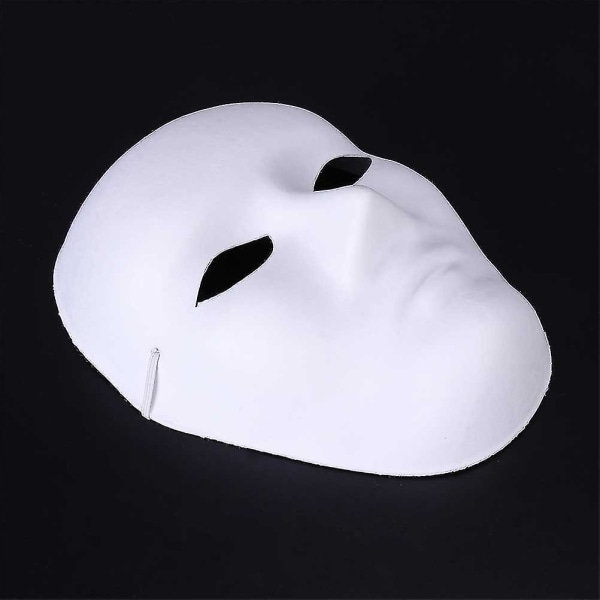 24st Man Full Face Halloween Kostymer Gör-det-själv blank målningsmask Halloween Hip-hop Dans Ghost Cosplay Fancy Dress Maskerad Party Mask