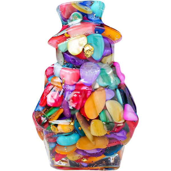 Krystal Snemand Dekoration - Julekollektion Figurer, Farverige Colorful shells