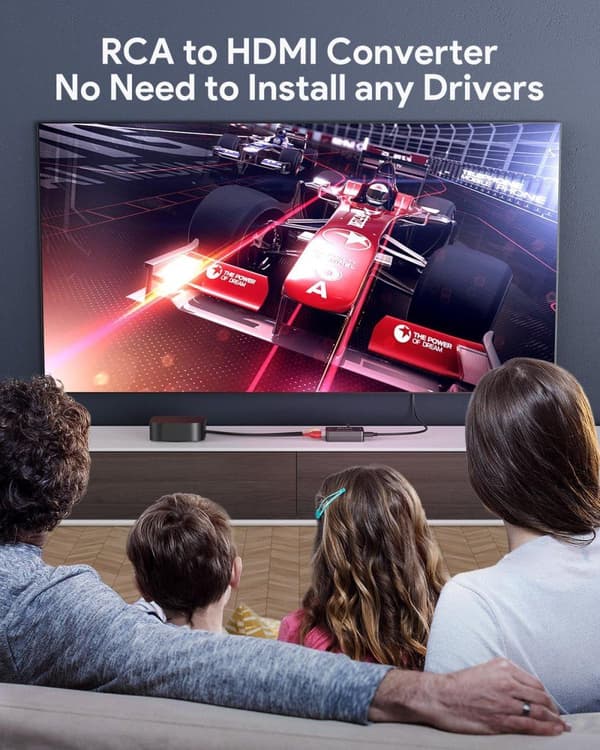 RCA AV til HDMI-konverter / Adapter 1080P Universal