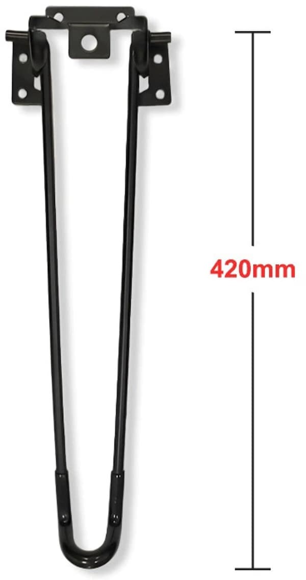 metall bordsben set - fällbara möbler - fällbart soffbord - Bordsben 4 stycken hopfällbara bordsben - ersättning (42 cm - diameter 7 mm)