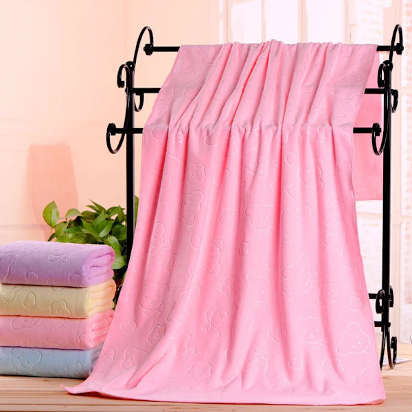 140x70cm Duschhandduk Stora Strandhanddukar Snabbtorkande Handduk Badlakan Absorberande Mjuk Komfort Badrock Mikrofiberhandduk Badrum Rosa 140x70cm