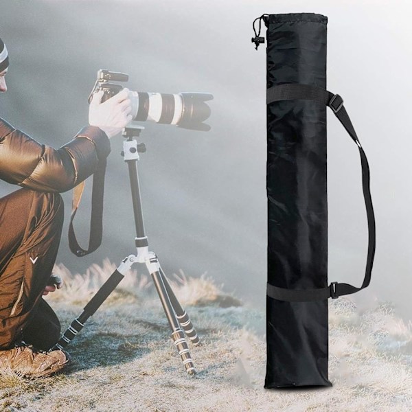 Trekkpose for stativ med snor - 2-pakning, 14x85cm Bærbar pose for lysstativ eller teltstenger D