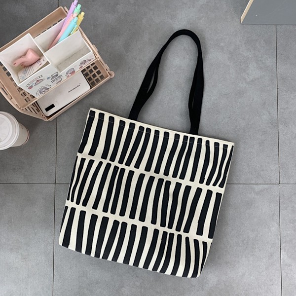 Dameveske med stor kapasitet Søt tote bag i canvas E E E E