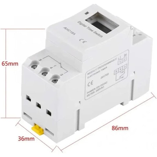 SQBB Trolig digital timer, dagsomkopplare, Astro digital, 220V AHC15 A typ, elektrisk timer，