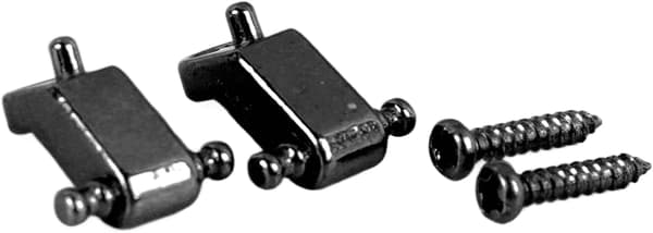 Stränghållare för elgitarr, Tree Standard Roller String Guides Metal Elektrisk Gitarr String Guide Retainer Byte (Svart) Svart