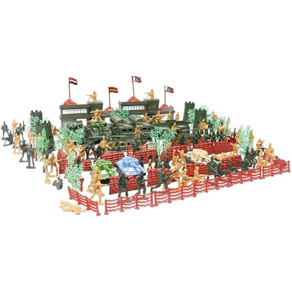 157 stk. Mini Soldier Figurer Legetøjssæt Army Action Figurer Sæt Militær Legesæt Militær Legesæt Soldat Armésoldater Militær Soldat Legetøj Børn 3+ 157 Bitar