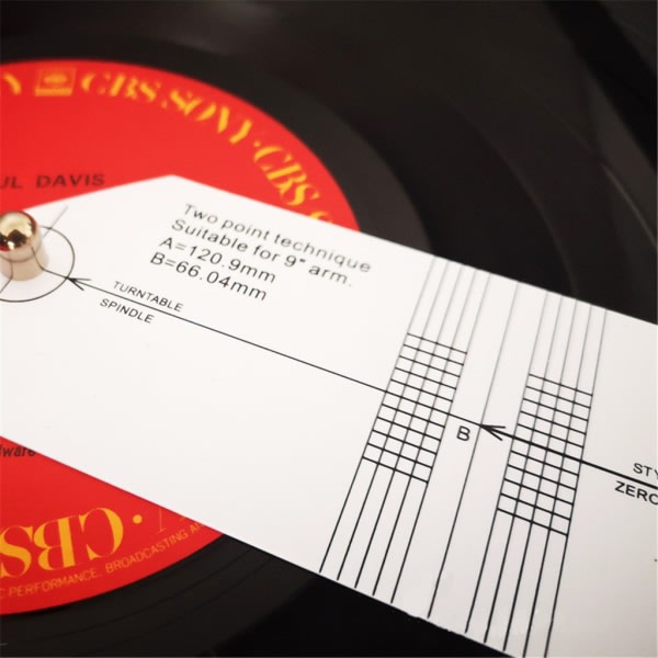 SQBB för LP Vinyl Pickup Kalibrering Avståndsmätare Gradskiva Skivspelare Fonograf Phono Cartridge Stylus Alignment A