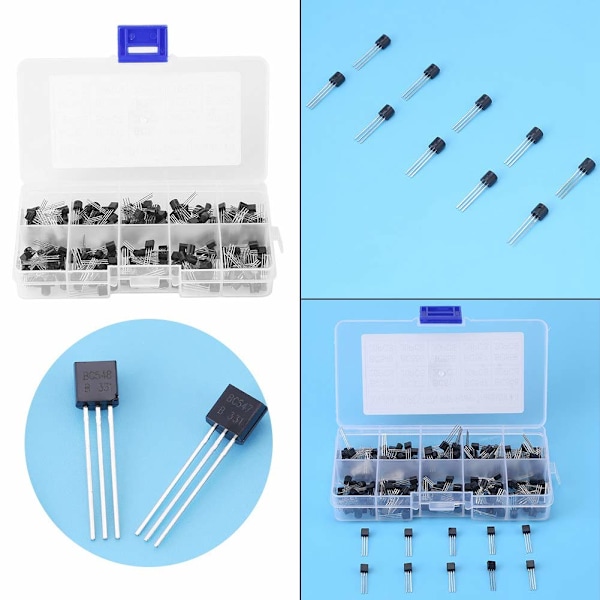 10 værdier NPN PNP transistor 200 stk transistor sortimentssæt tre stift transistor TO-92 BC327-BC558