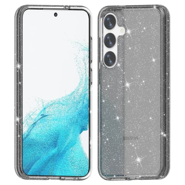 Samsung Galaxy S24 Cover Glitrende Glitter Sort[ad][_max 39