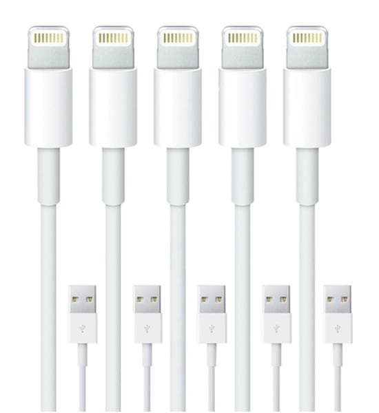 XJ-5-pakning 1M - Lightning-lader for iPhone—max