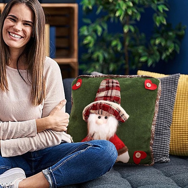 Pudebetræk | Julepudebetræk | Julepudebetræk | Julepuder | Pudebetræk | Sødt julepudebetræk pudebetræk julepudebetræk til soveværelse stue sofa bil Jultomte