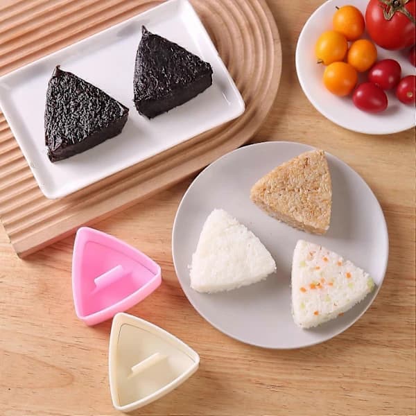 Onigiri Form Triangel, 2-pakning Stor Risbolleform Sushi-maker—maks