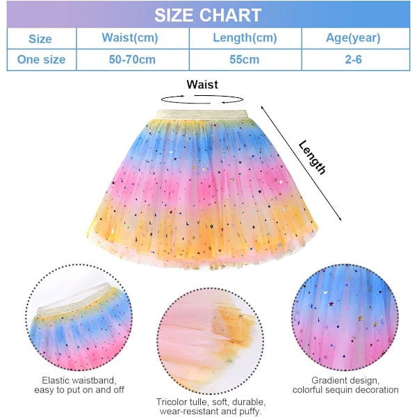 Havfrue Prinsesse Kostume, Luksuriøs Tulle Tutu Kjole med Smykketilbehør til Fester