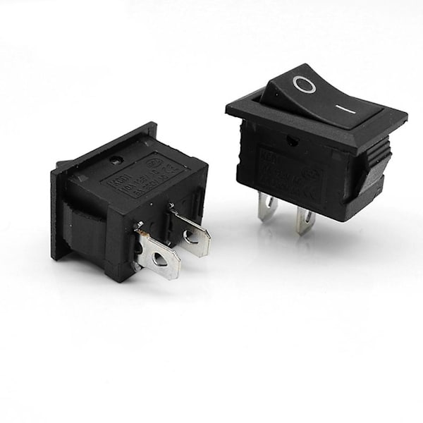 10 st 2-stifts båtrockerswitch på/av läge Spst vippströmbrytare