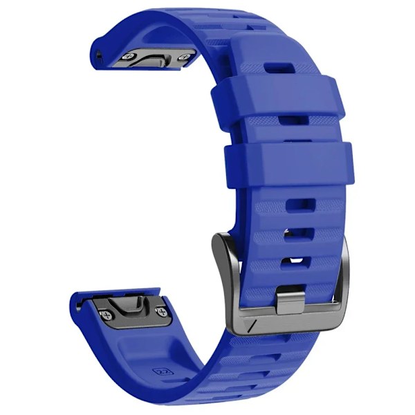 22 mm 26 mm silikonrem för Garmin Fenix ​​7X 7 Pro Solar/6X 6 Sapphire 5 5X Plus 3 3HR/Epix QuickFit WatchBand 1:1 Officiellt band style1 Blå style1 Blue QuickFit 22mm