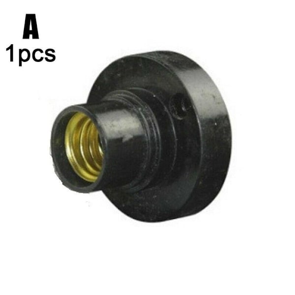 10 stk. E14 Glødepære Skrue Lampe Fastgørelse Sockel Holder Skruesokkel sort One-size 10stk