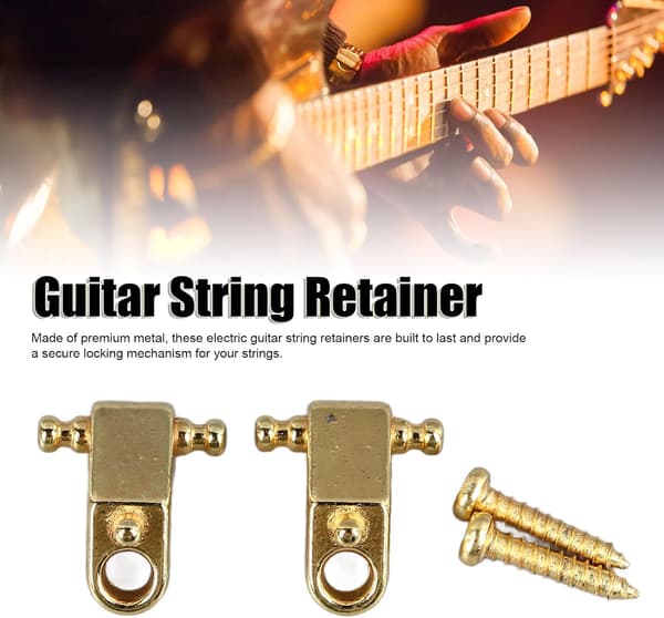 Kitaran kieltenpidin, Tree Standard Roller -kieliohjaimet Metal Elektrisk Gitarr String Guide Retainer Byte (Kulta) Guld