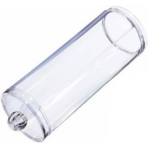 Bomuldsrondeller Holder Swab Opbevaringsboks Kosmetisk Beholder Akryl Makeup Etui Transparent til Badeværelse Desktop Bomuldsrondeller Holder Holder