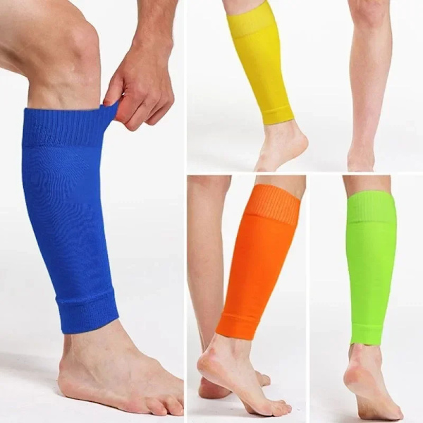Professionelle benskinner til mænd Basketball Fodbold Sportsstrømper Voksen Benskyd til unge Kalvestrømper Cover Calcetines Hombre sort