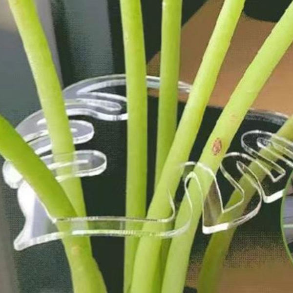 3 stk. Skildpadde-skal Plante Støtte, Genanvendelig Plastikklemme til Balkonpotter A A-3pcs