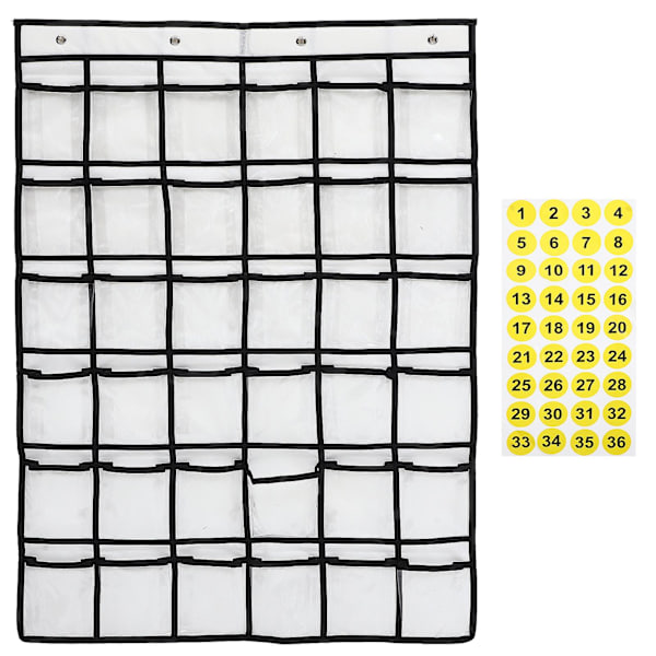 Klassrumstelefonhållare Klassrum Mobiltelefon Organizer Väggtelefon Fickdiagram För Klassrum