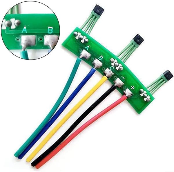 E Bike Hall Sensor, 2-hjulede El-køretøj Motor Hall Element med Kort Kabel Hallpladesensor Erstatning_max