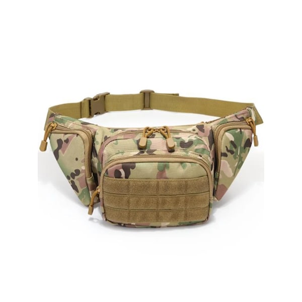Militär Taktisk Midjeväska Bälte Bumbag Vattentät Nylon Molle EDC Fanny Telefonväska för Jakt Klättring Camping CP