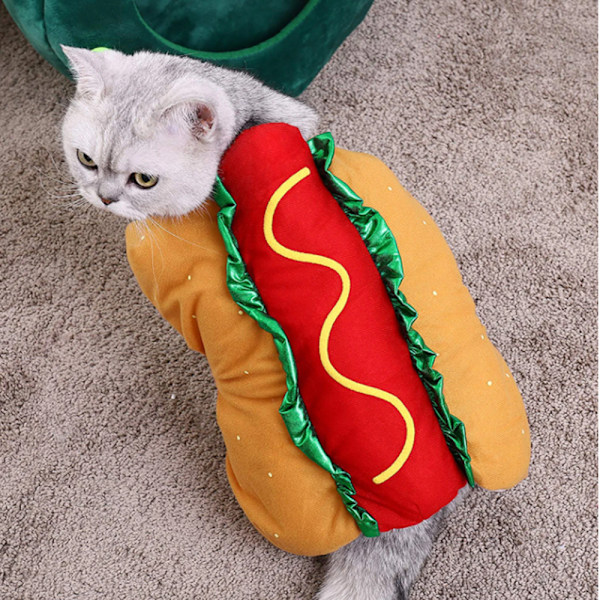 Husdyr karneval kostume hotdog m