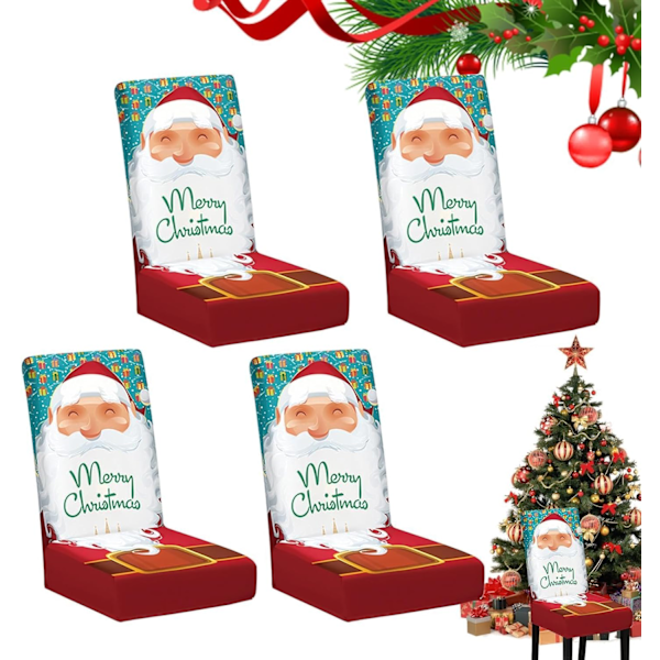 Christmas Dining Chair Covers | Festive Backrest Covers for Holiday Decor