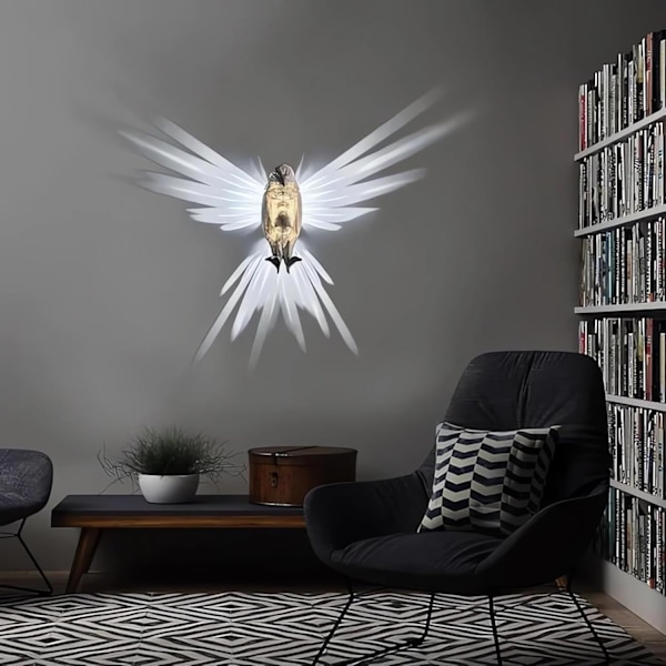Bald Eagle Vægskinne, Ugle Vægskinne, 3D Dyr LED Vægskinne, Bald Eagle Vægskinne, 3D Printet Dyr Statue Vægskinne