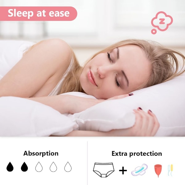 Flickors period trosor, 3-pack menstruation trosor, andningsbara bomullsunderkläder, läckagefria skyddande trosor, bomulls kalsonger (10-16 år)