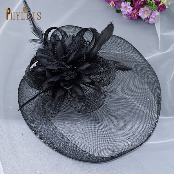 JM02 Hvit Svart Brud Fascinator Fuglebur Slør Bryllupshatt Kort Brudeslør Sjarmerende Kvelds Blusher Slør Brudehodeplagg White