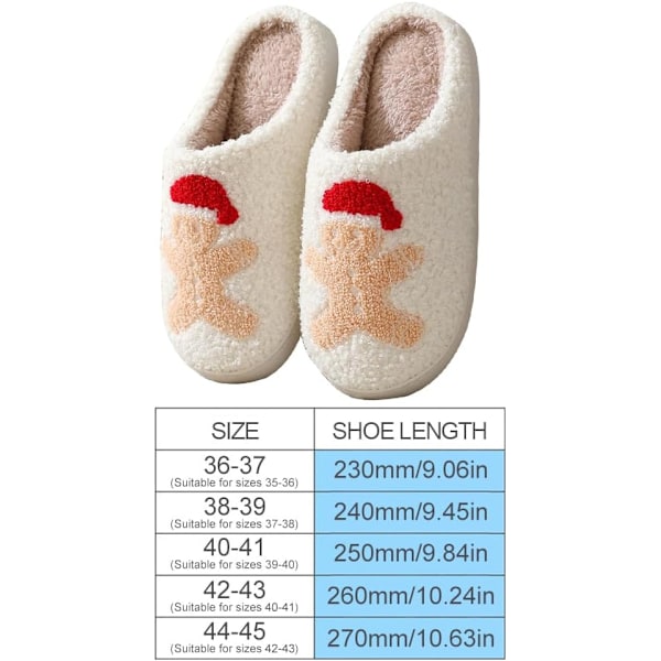 Morsomme Elg Juletoffler for Menn og Kvinner, Varme Plysj Sovesko Red Pepper Bread E 36/37 EU