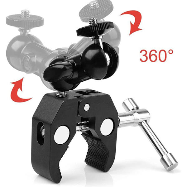 Babymonitor-beslag, 360 graders rotation, robust babykamera-stativ kompatibelt med de fleste babymonitorer