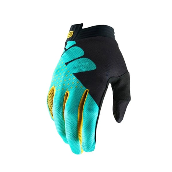 NYA Mtb Mountaincykel Handsker Motorcykel Racing Handsker MX Motocross Handsker Finger Cykelhandsker Cykeltilbehør Gul--100 XL
