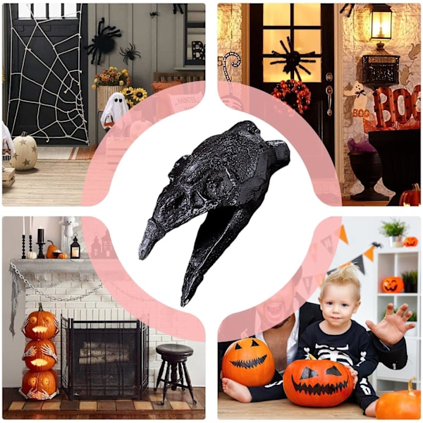 Äkta Aztekisk Dödsvissla - Kråknäbbdesign, Halloweendekoration med Distinkt Ljud