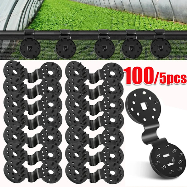 5-100 st Markis Plastklämmor Utomhus Skugga Tyg Nätklämma Camping Trädgårdsverktyg Trädgårdsbyggnader Staket Nät Fixklämma Markis Hake Båge Biger 50pcs