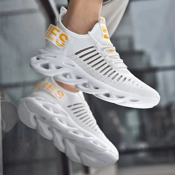 Herre Komfortable Sneakers Åndbare Løbesko Til Mænd Mesh Sportssko Waling Sneakers