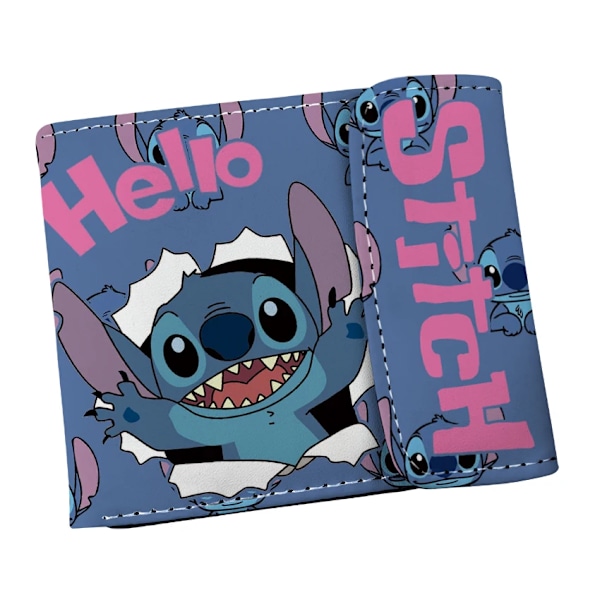 Uusi Disney-piirretty Stitch-lompakko korttikotelolla, Hasp-laukku lahjaksi tytöille ja pojille XQSDZ002