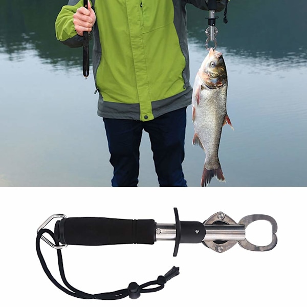 15 kg Våg Fiskegrepp Gripper Fisk Läpp Grabber med Måttband