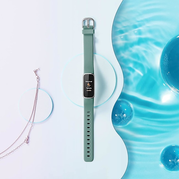 Rem kompatibel med Fitbit Luxe - blød justerbar udskiftningsrem til Fitbit Luxe Activity Tracker/ Fitbit Luxe Wellness Tracker W