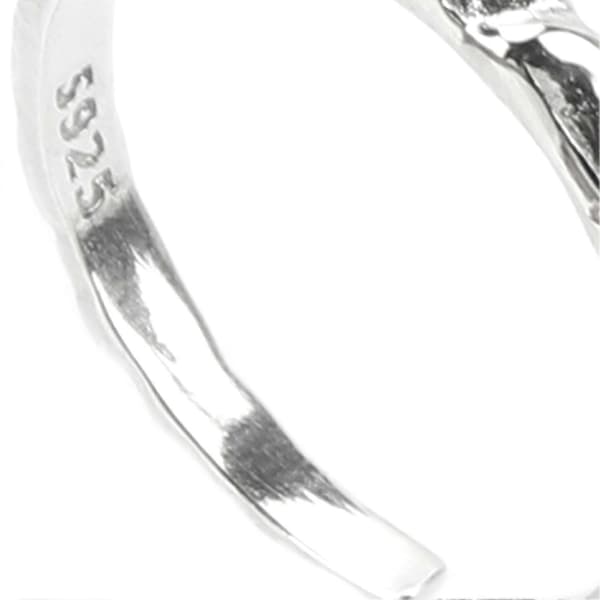 925 Sterling Sølv Ring Dame Mode Elegant Sten Åben Ring Smykketilbehør til Årsdag_max