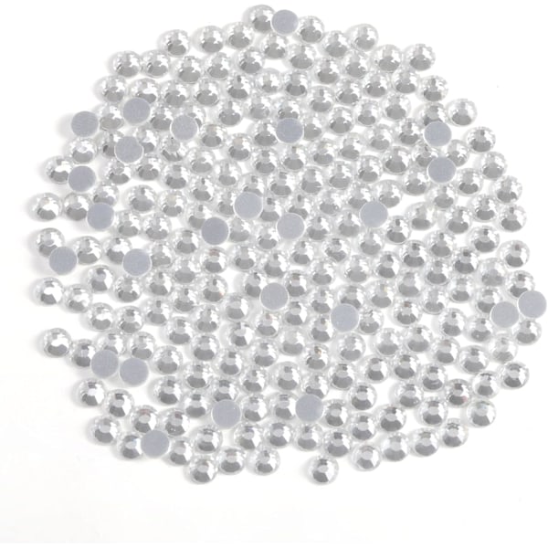 8000 stk Klare Hotfix Rhinestones, SS6, 1,9-2,1 mm for Håndverk & Klær Crystal SS6