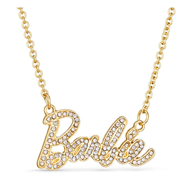 Barbie Crystal Script Logo Halskæde xixl Gold