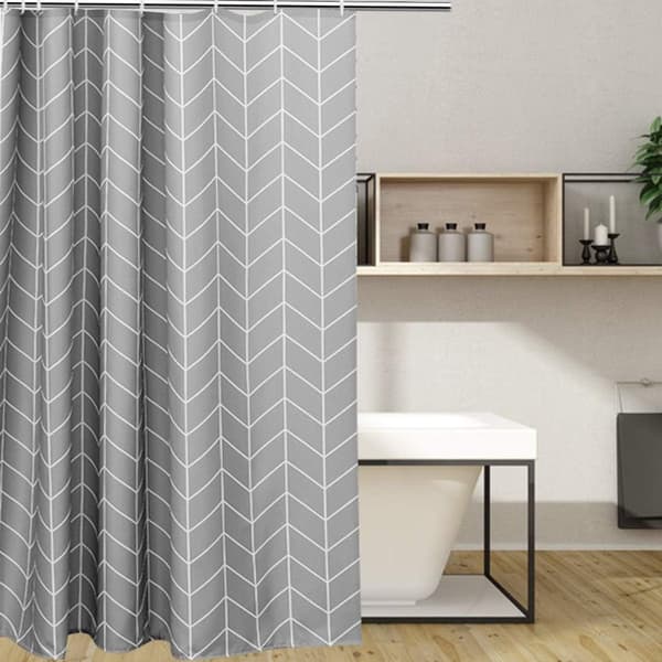 Dusjforheng - Baderomsutstyr - polyester - grå - 180*180 cm - Høy kvalitet