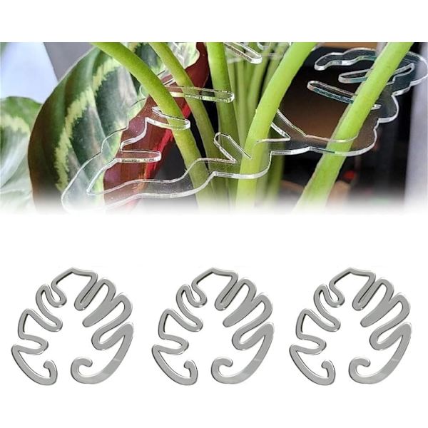 3 stk. Skildpadde-skal Plante Støtte, Genanvendelig Plastikklemme til Balkonpotter A A-3pcs